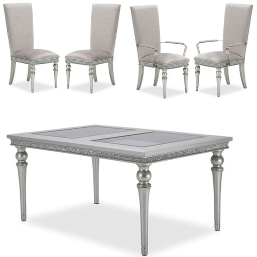 AICO Furniture - Melrose Plaza 5 Piece Rectangular Dining Room Set - 9019000-118-5SET - GreatFurnitureDeal