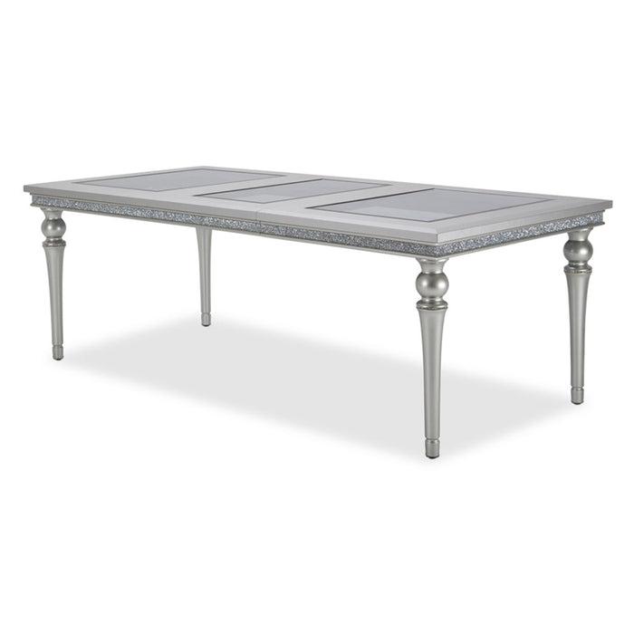 AICO Furniture - Melrose Plaza 4 Leg Upholstered Dining Table - 9019000-118 - GreatFurnitureDeal