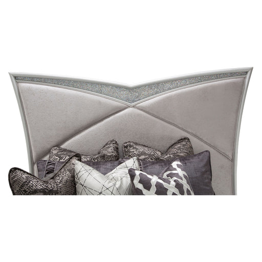 AICO Furniture - Melrose Plaza 7 Piece Queen Upholstered Bedroom Set - 9019000QN-118-7SET - GreatFurnitureDeal