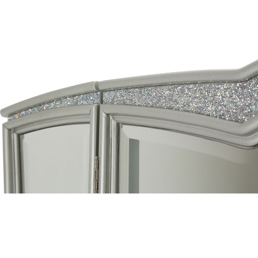 AICO Furniture - Melrose Plaza Vanity & Mirror in Dove - 9019000VAN2-118 - GreatFurnitureDeal