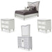 AICO Furniture - Melrose Plaza 5 Piece Eastern King Upholstered Bedroom Set - 9019000EK-118-5SET - GreatFurnitureDeal