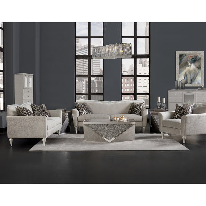 AICO Furniture - Melrose Plaza Upholstered Dresser in Dove - 9019050-118 - GreatFurnitureDeal