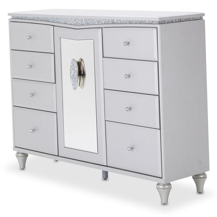 AICO Furniture - Melrose Plaza Upholstered Dresser in Dove - 9019050-118