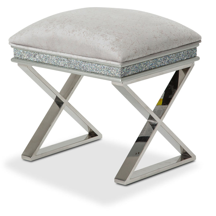 AICO Furniture - Melrose Plaza Vanity Bench in Dove - 9019804R-118