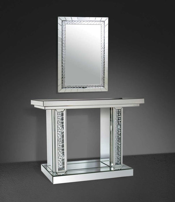 Acme Furniture - Nysa Console Table with Mirror - 90230-97386