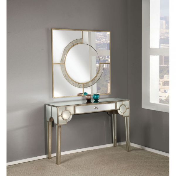 Acme Furniture - Hanne Console Table with Mirror - 90246-97389 - GreatFurnitureDeal