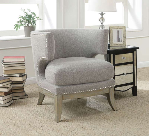 Coaster Furniture - Grey Chenille Accent Chair - 902560