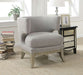 Coaster Furniture - Grey Chenille Accent Chair - 902560 - GreatFurnitureDeal