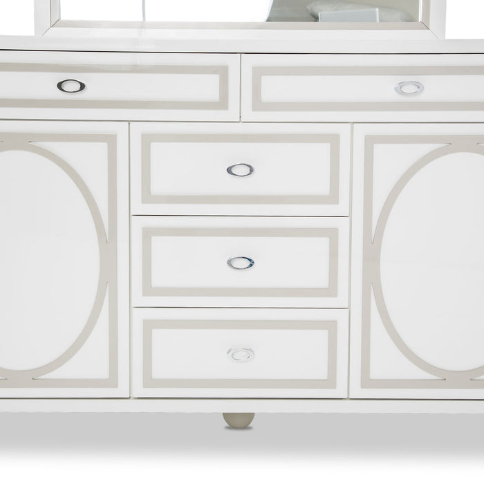 AICO Furniture - Sky Tower Dresser with Mirror - 9025650-60-108