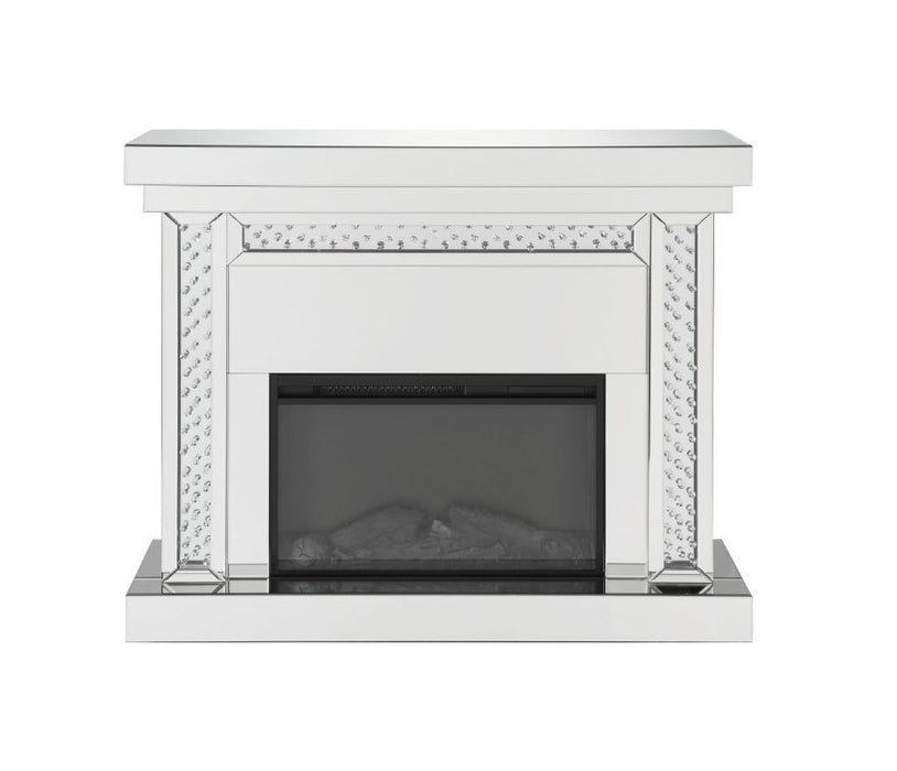 Acme Furniture - Nysa Fireplace in Mirrored - 90272