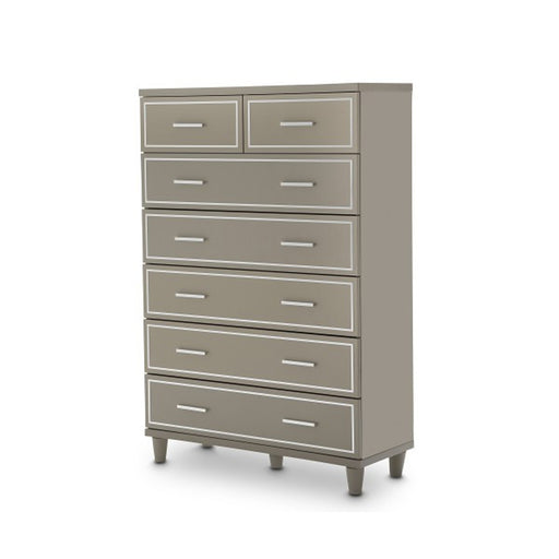 AICO Furniture - Urban Place 7-Drawer Chest in Dove Gray - 9027670-803 - GreatFurnitureDeal
