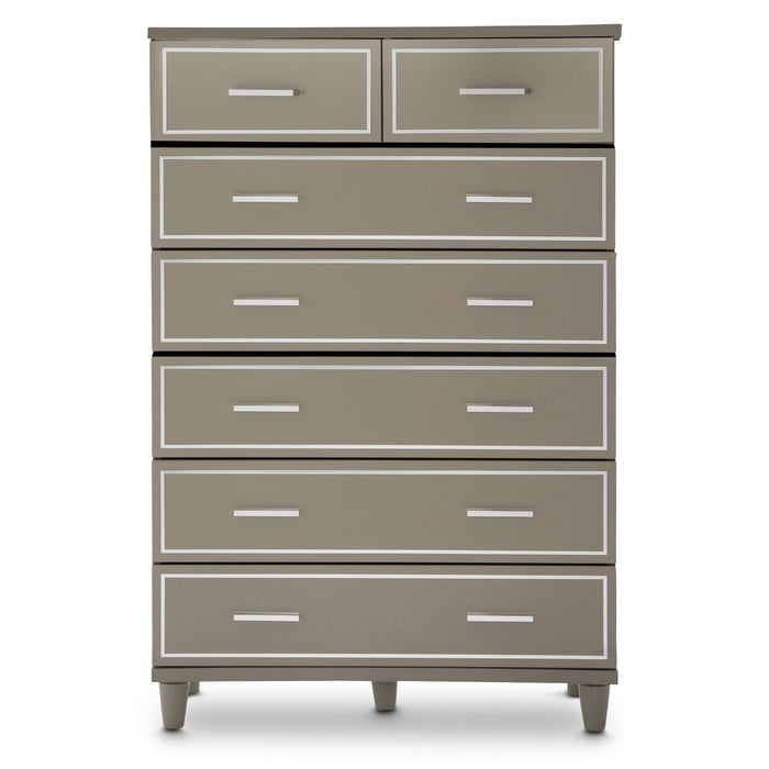 AICO Furniture - Urban Place 7-Drawer Chest in Dove Gray - 9027670-803