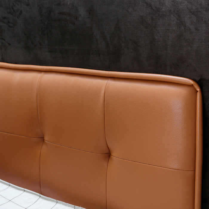 AICO Furniture - 21 Cosmopolitan 5 Piece Eastern King Upholstered Tufted Bedroom Set - 9029000EKT-812-5SET