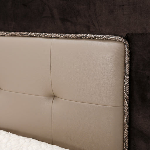 AICO Furniture - 21 Cosmopolitan Eastern King Upholstered Tufted Bed - 9029000TEKT-212 - GreatFurnitureDeal