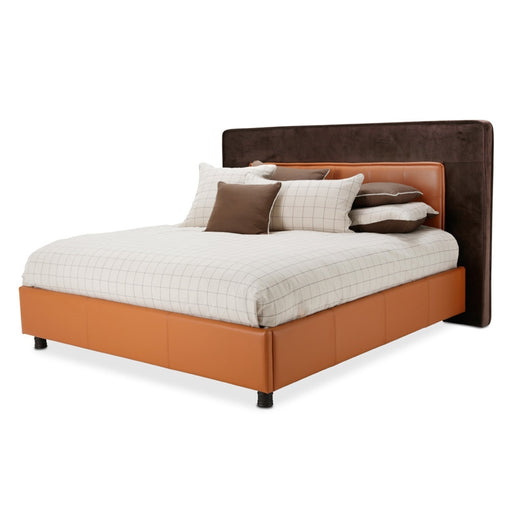 AICO Furniture - 21 Cosmopolitan Eastern King Upholstered Tufted Bed - 9029000EKT-812