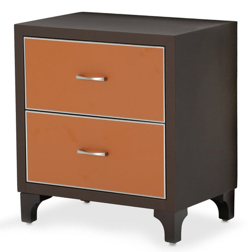 AICO Furniture - 21 Cosmopolitan Nightstand in Orange-Umber - 9029040-812 - GreatFurnitureDeal
