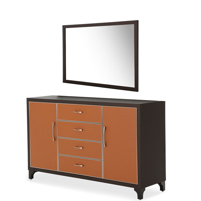 AICO Furniture - 21 Cosmopolitan Dresser with Mirror - 9029050-060-812