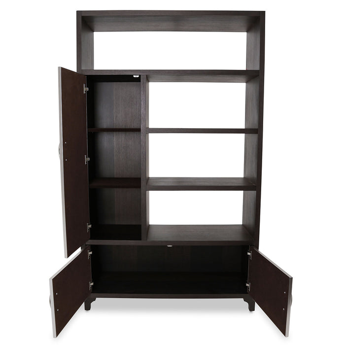 AICO Furniture - 21 Cosmopolitan Left Bookcase in Taupe-Umber - 9029098L-212