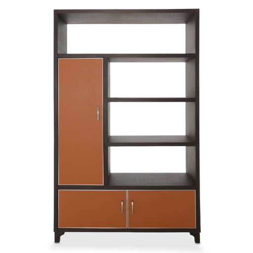 AICO Furniture - 21 Cosmopolitan Left Bookcase Unit in Orange-Umber - 9029098L-812 - GreatFurnitureDeal