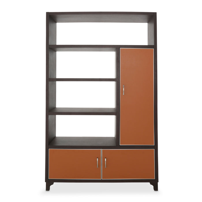 AICO Furniture - 21 Cosmopolitan Right Bookcase Unit in Orange-Umber - 9029098R-812