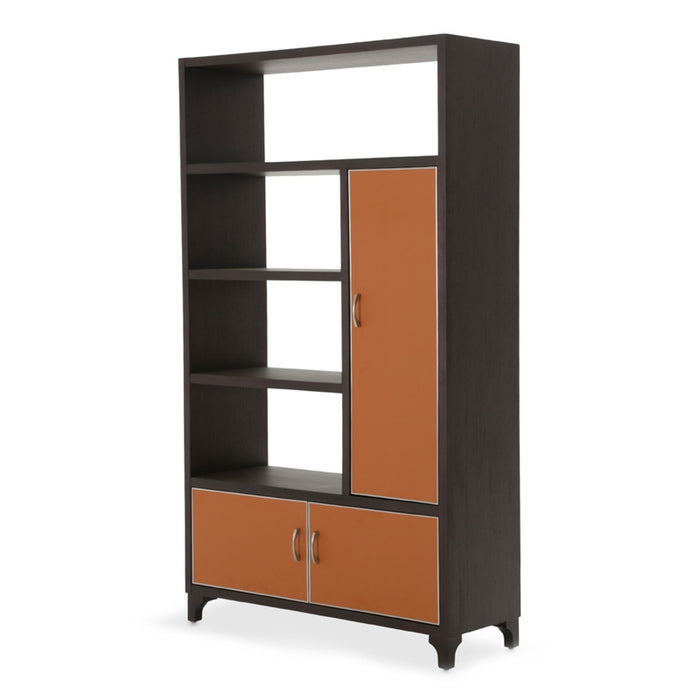 AICO Furniture - 21 Cosmopolitan Right Bookcase Unit in Orange/Umber - 9029098R-812