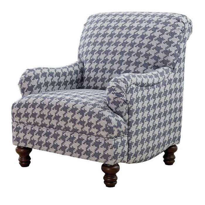 Coaster Furniture - Gwen Recessed Arms Accent Chair in Blue - 903093 - GreatFurnitureDeal