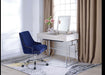 Acme Furniture - Saffron Natural & Chrome Vanity Desk - 90315