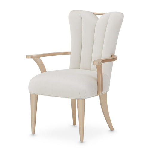 AICO Furniture - La Rachelle Arm Chair in Medium Champagne (Set of 2) - 9034004-136 - GreatFurnitureDeal