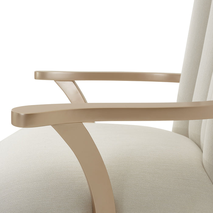 AICO Furniture - La Rachelle Arm Chair in Medium Champagne (Set of 2) - 9034004-136