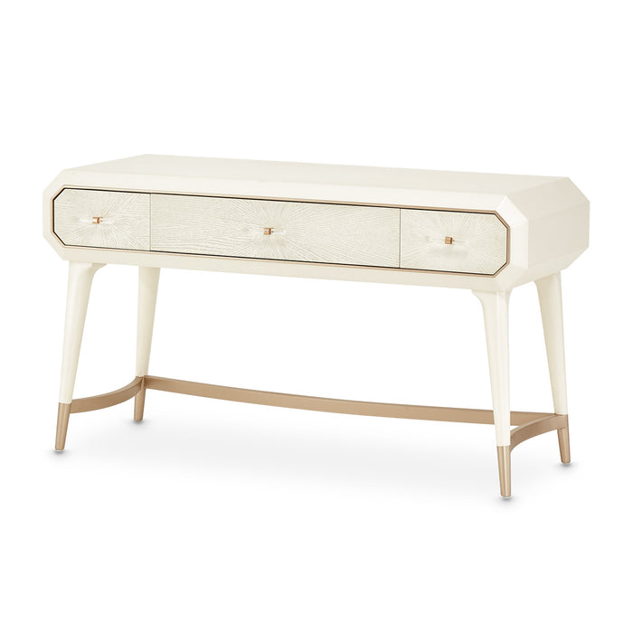 AICO Furniture - La Rachelle 3 Piece Vanity Desk Set in Medium Champagne - 9034058VAN3-136