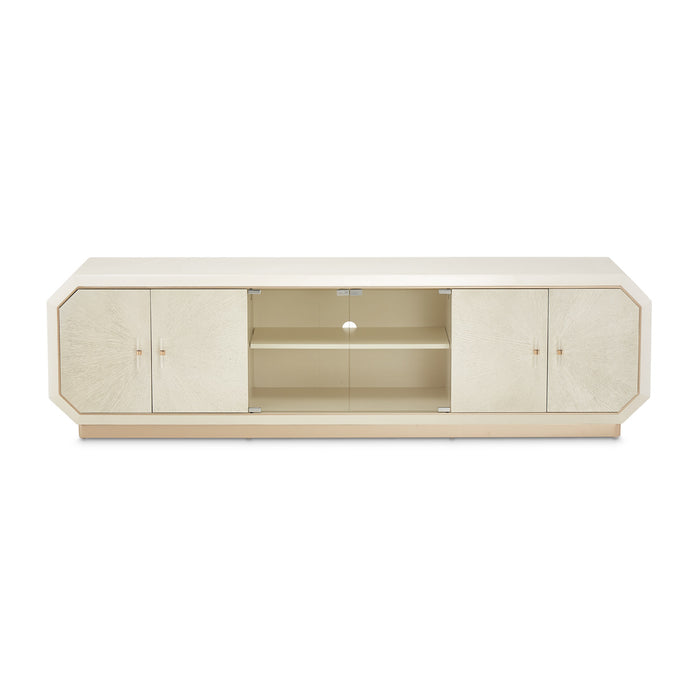 AICO Furniture - La Rachelle Media Cabinet in Medium Champagne - 9034081-136 - GreatFurnitureDeal