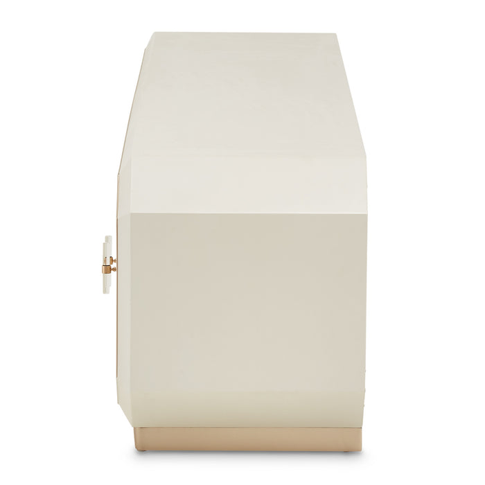 AICO Furniture - La Rachelle Media Cabinet in Medium Champagne - 9034081-136 - GreatFurnitureDeal