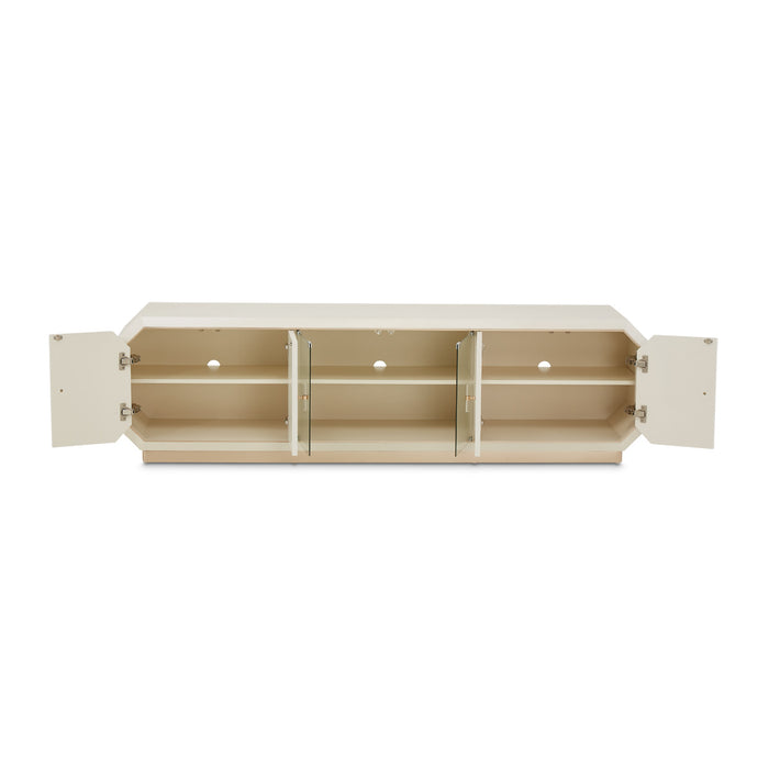 AICO Furniture - La Rachelle Media Cabinet in Medium Champagne - 9034081-136 - GreatFurnitureDeal