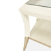 AICO Furniture - La Rachelle Hexagon Cocktail Table W/Glass in Medium Champagne - 9034201-136 - GreatFurnitureDeal