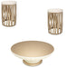 AICO Furniture - La Rachelle 3 Piece Occasional Table Set in Medium Champagne - 9034204-226-136 - GreatFurnitureDeal