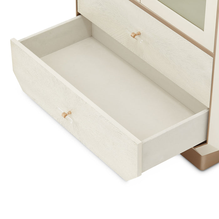 AICO Furniture - La Rachelle Display Cabinet in Medium Champagne - 9034209-136 - GreatFurnitureDeal