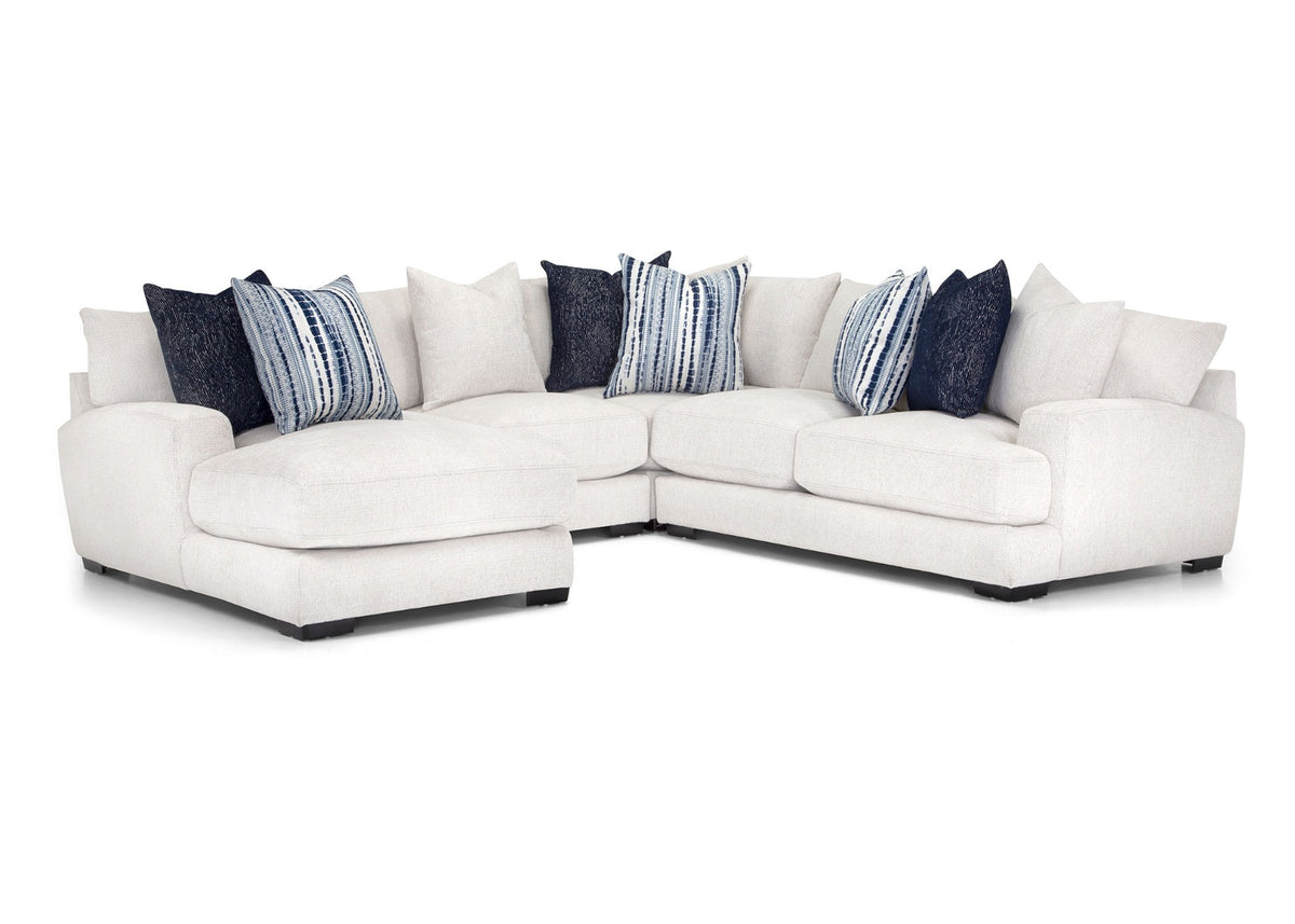 Franklin Furniture - Hollyn 4 Piece Sectional in Orlando Snow