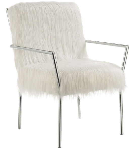 Sheepskin White Accent Chair - 904079