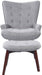 Coaster Furniture - Gray Accent Chair With Ottoman - 904119 - GreatFurnitureDeal
