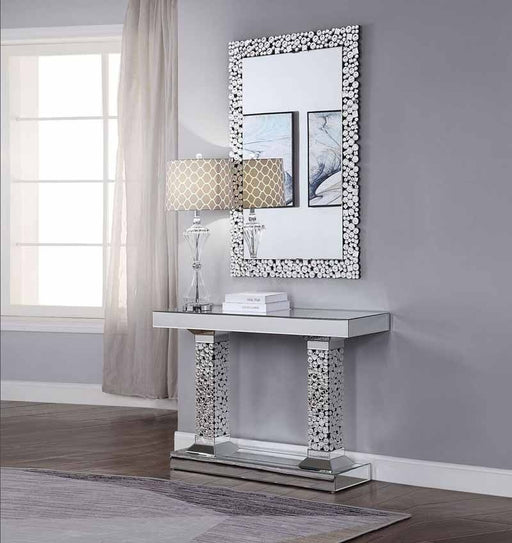 Acme Furniture - Kachina Mirrored & Faux Diamonds Console Table - 90446 - GreatFurnitureDeal