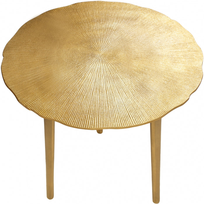 Meridian Furniture - Rohan End Table in Gold - 259-ET
