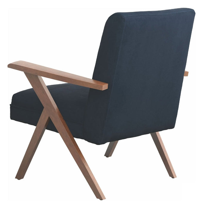 Coaster Furniture - Dark Blue Accent Chair - 905415 - Back View