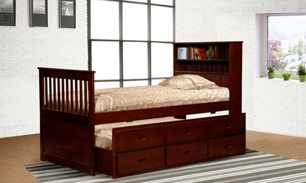 Myco Furniture - Avalon Twin Bed w-Storage Trundle - 9063-CH - GreatFurnitureDeal