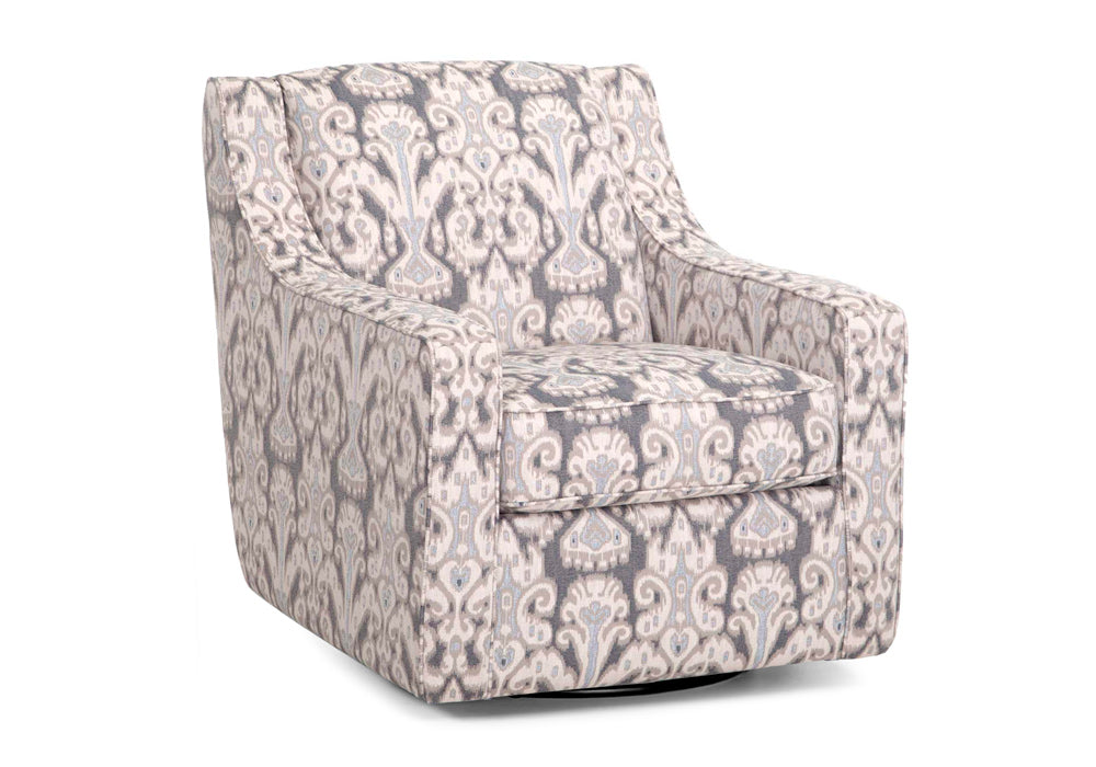 Franklin Furniture - Kimber Swivel Glider Accent Chair in Driftwood - 2184-WICKER