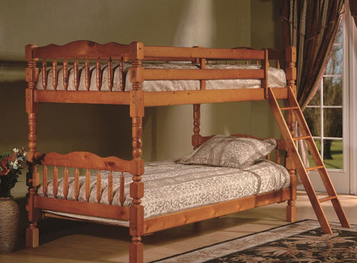 Myco Furniture - Emma Oak Twin-Twin Bunkbed - 9076-O - GreatFurnitureDeal