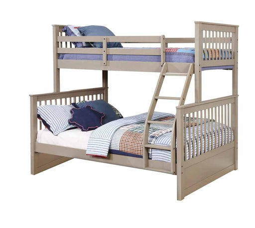 Myco Furniture - Rockwell Twin Over Full Bunk Bed in Sand Wash - 9081-SW - GreatFurnitureDeal
