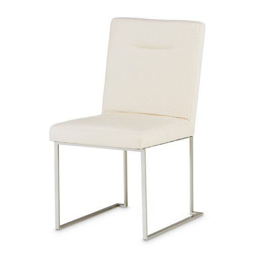 AICO Furniture - Laguna Side Chair in Brushed Silver (Set of 2) - 9083003-814 - GreatFurnitureDeal
