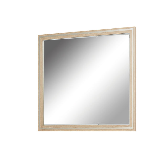 AICO Furniture - Laguna Ridge Wall Mirror in Washed Oak - 9083260-129