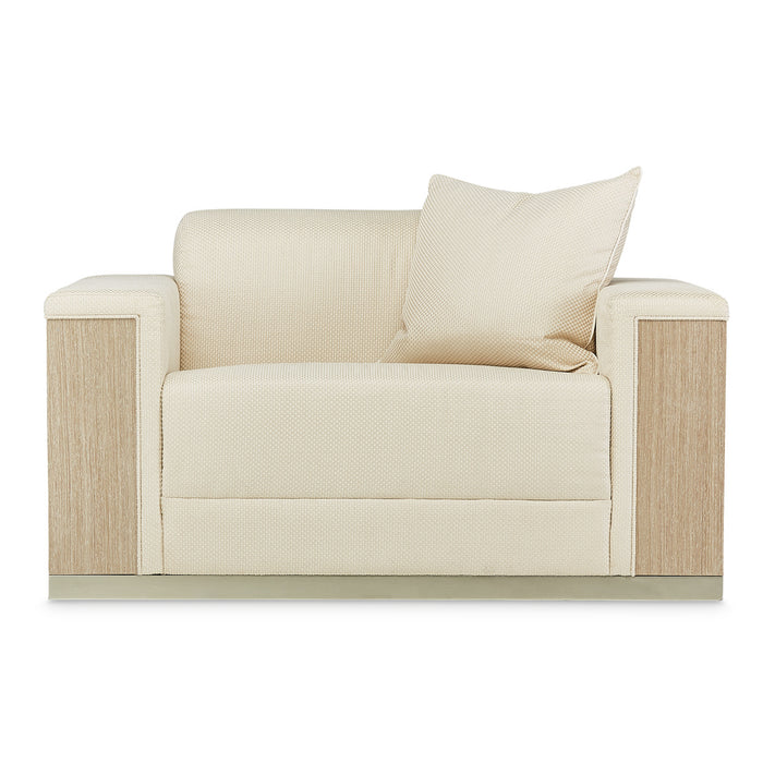 AICO Furniture - Laguna Ridge Chair & A Half in Champagne - 9083838-CHPGN-129