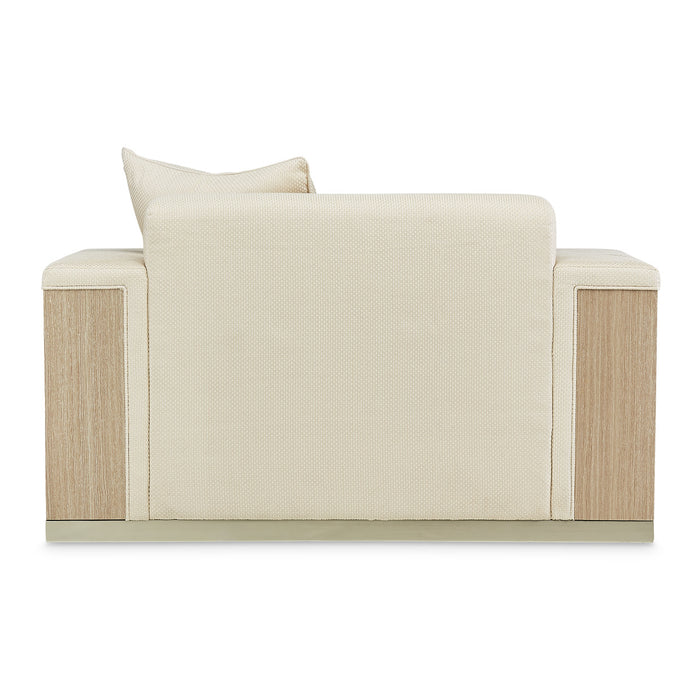 AICO Furniture - Laguna Ridge Chair & A Half in Champagne - 9083838-CHPGN-129
